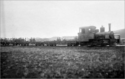 A steam engine on the narrow-gauge Sha Tau Kok branch line, which operated between Fan Ling and Sha Tau Kok during the period from 1912 to 1928. http://www.kcrc.com/en/about/history2.html