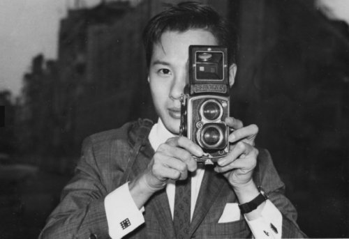 Ho Fan Image Of The Man, With His Rolleiflex 3.5A (type 4KA) Camera
