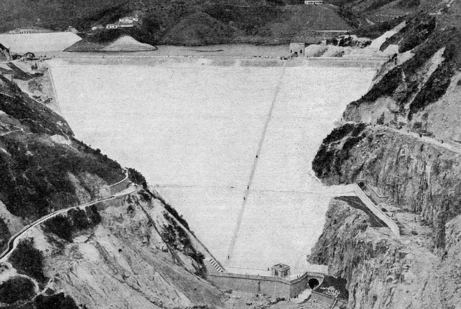 Hong Kong Water Supply 1935 snipped image 2 shing mun reservoir