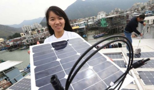 Tai O Solar Panels Connecting To CLP Grid SCMP 26.2.17