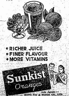 Hang Tai & Fungs Co Ltd Advert HK Sunday Herald 29.10.1950