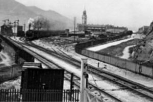KCR Steam Locomotive Leaving Kowloon Terminus 1917 KCR Website