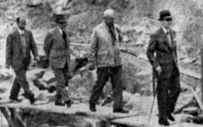 Tai Lam Chung Reservoir IDJ Detail Governor's Visit In 1955 Quarrying In Hk AFTER WW2