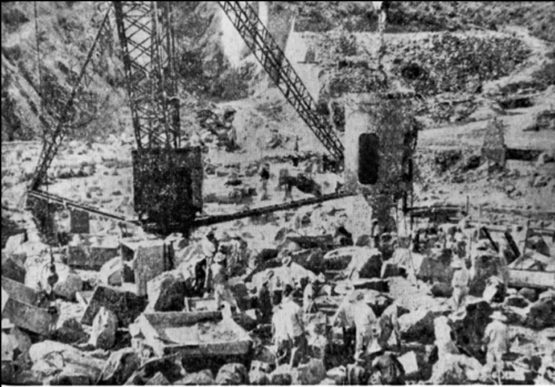 Tai Lam Chung Reservoir Quarrying Since WW2 Impoved Image By IDJ Photo 4 1954