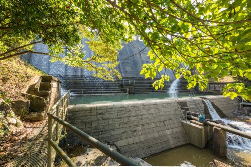 The Soak Away On The Lower Aberdeen Reservoir, Hong Kong Island.