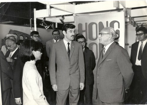HKTDC's Neil Morris and Austrian President Dr Franz Jonas at the Vienna International Trade Fair, September 1970.