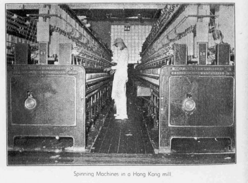 Reference: South China Textiles Ltd. mid 1950s (spinning production) Source: J. M. Braga (1957): Hong Kong Business Symposium. South China Morning Post, Hong Kong.
