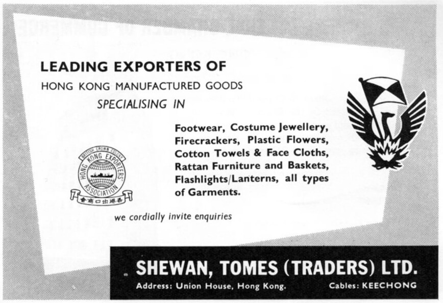 Shewan Tomes Traders Ltd-1963 advert IDJ