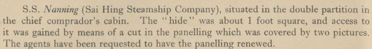 Nanning SS 'hide' extract in Chief Compradore's cabin SDavies unknown source