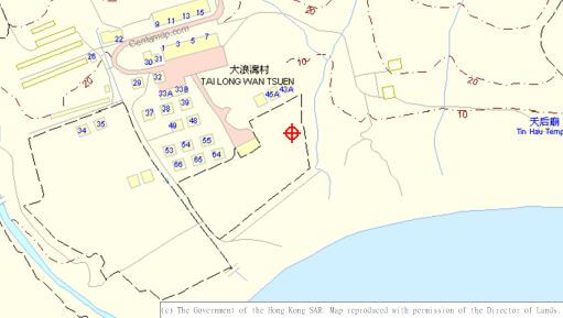 Tai Long Wan village. Shek Pik reservoir, Centamap a
