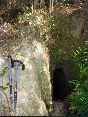Devil's Peak Foxhole located at the north of DP. HK Mining History Chu + Chan