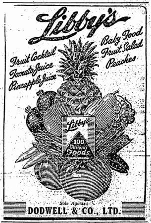 Dodwell & Co Advert HK Sunday Herald 29.10.1950