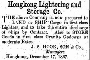 Hongkong Lightering And Storage Company Company China Mail 28.5.1868