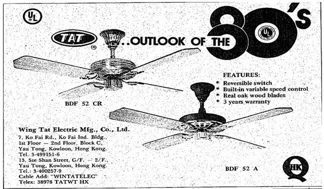 Smc Demc And Tat Pioneers Of The Hong Kong Electric Fan