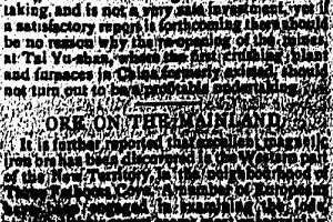 Silver Mine Bay Mine 6 HK Telegraph 23.9.1905