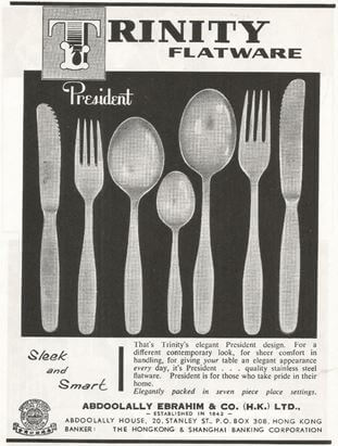 Trinity Tableware 1962 Ad Promoting Its President Brand Of Cutlery York Lo