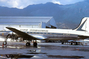 Lloyd International Douglas C54 Skymaster At Kai Tak October 1961 IDJ Image 3