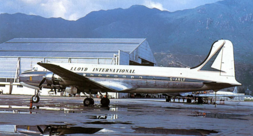 Lloyd International Douglas C54 Skymaster At Kai Tak October 1961 IDJ Image 3