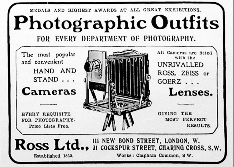 Ross Ltd Advert 1902 Grace's Guides