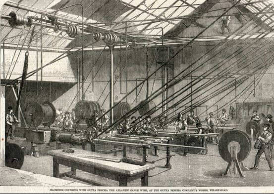 Gutta Percha company works, Wharf Road, London see Atlantic Cable Bill Burns