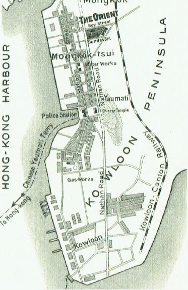 Orient Tobacco Manufactury Jan 1911 map extract from price list Edward Schneider