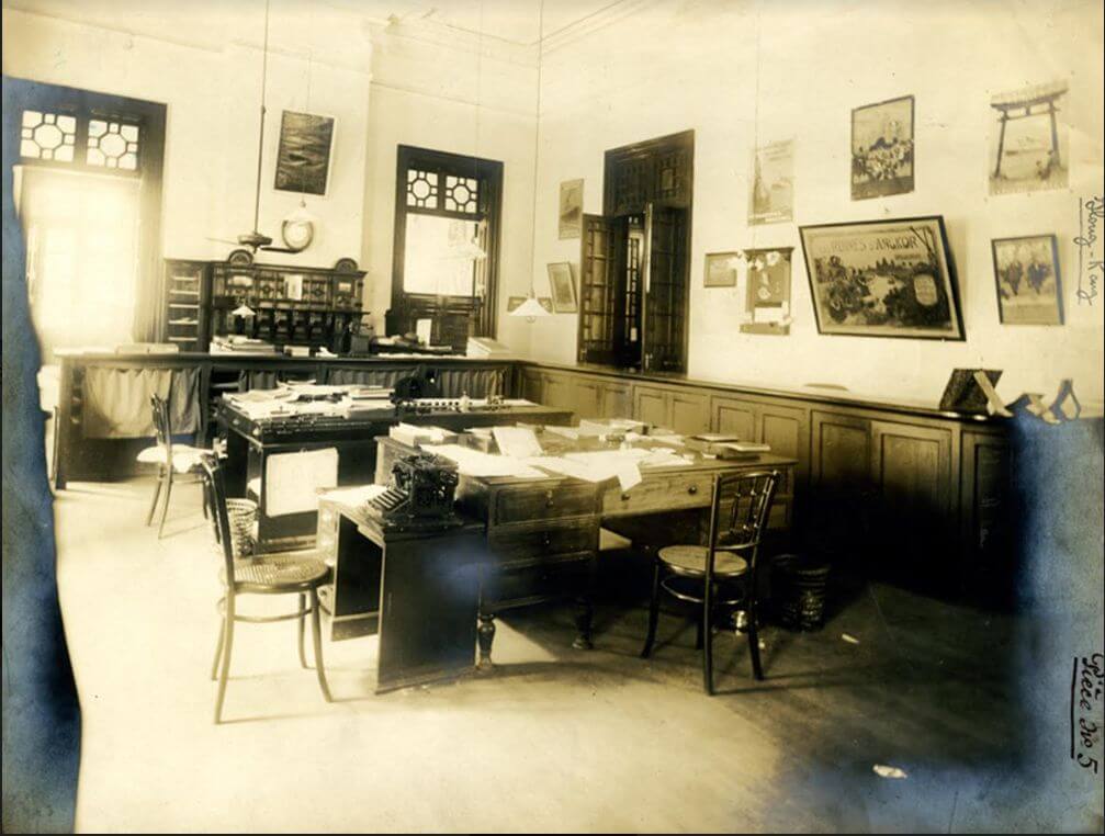 Messageries Maritimes Inside The MM Agency In Hong Kong, Princes Building Circa 1932 Courtesy Of French Lines & Companies Francois Dremeaux