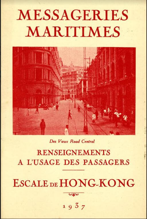 Messageries Maritimes Cover Of The Passengers Guide 1937 Private Collection Francois Dremeaux